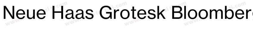 Neue Haas Grotesk Bloomberg Bold字体转换